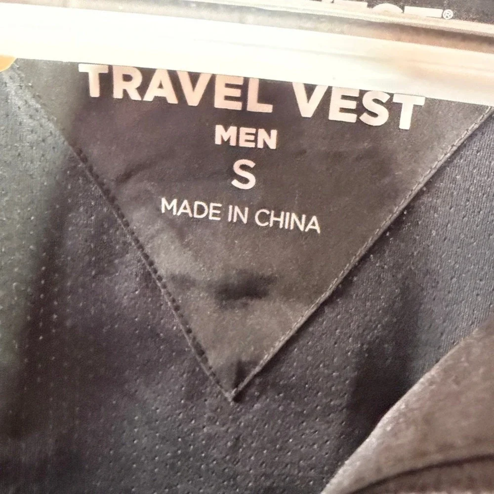 SCOTTeVEST Travel Vest Mens Small Black Multi Pocket Tech Tactical Utility 10062